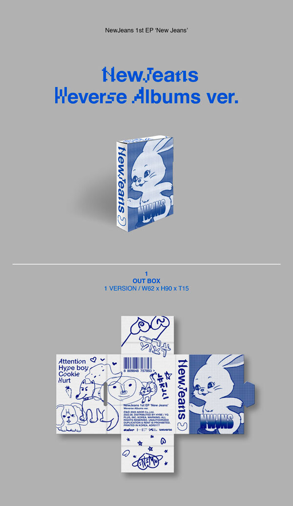 K-POP・アジア We Are New Jeans 1st EP NEWJEANS 1ST EP ALBUM NEW JEANS BLUEBOOK VER. - Kpop USA