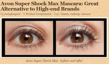 2-Pack Avon SuperShock Mascara - Volumizing, Plumping Fibers, Keratin! in Black✨