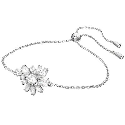 Swarovski Women's Bracelet Gema Mixed Cuts Flower White Rhodium