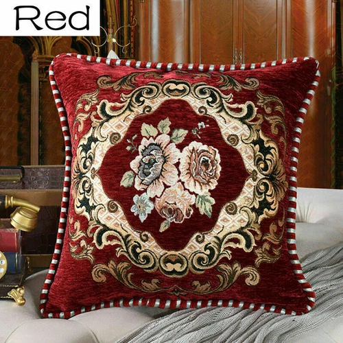 Embroidery Cushion Cover European Throw Pillow Case Retro Sofa Home Decor - Picture 16 of 27