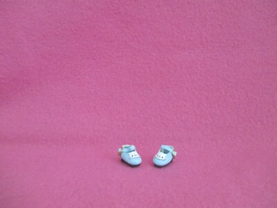 BLUE MARY JANE DOLL SHOES WHITE KITTY FOR 1/8 MIDDLE BLYTHE * 1/12 BJD * OB11 