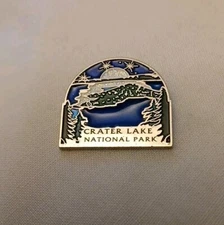 Crater Lake National Park Blue Translucent Collectible Pin Souvenir Excellent