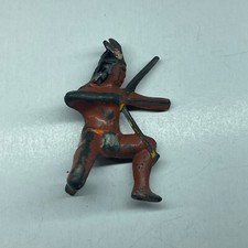 Vintage Barclay Indian With Bow and Arrow No. 755 Lead Figure / Retro / Manoil