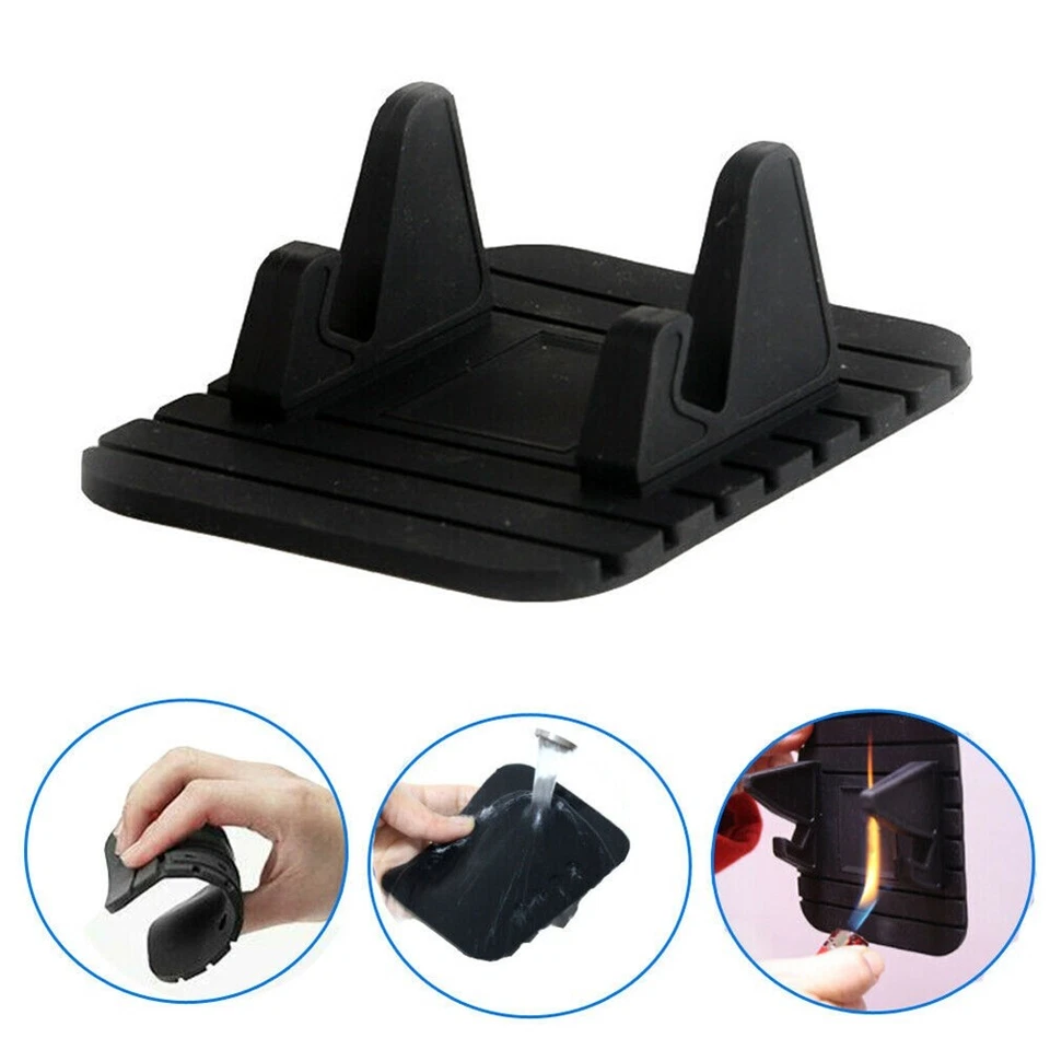 Car Anti-Slip Dashboard Rubber Mat Mount Holder Pad Stand for Mobile Phone GPS - Image 4 of 4