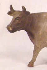 Cow Celluloid Toy Christmas Putz Decoration Railroad Display Vintage 34