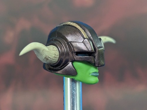 HORNED HELMET HEAD SCULPT for 1:12 Scale From Mythic Legions Female Orc Warrior - Picture 2 of 4