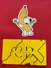 Brian Griffin - PEANUT BUTTER JELLY TIME!!! Waterproof Sticker | Family Guy