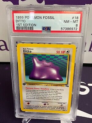 Ditto 1999 Pokemon TCG Fossil 1st Edition #18 - 1999 - US