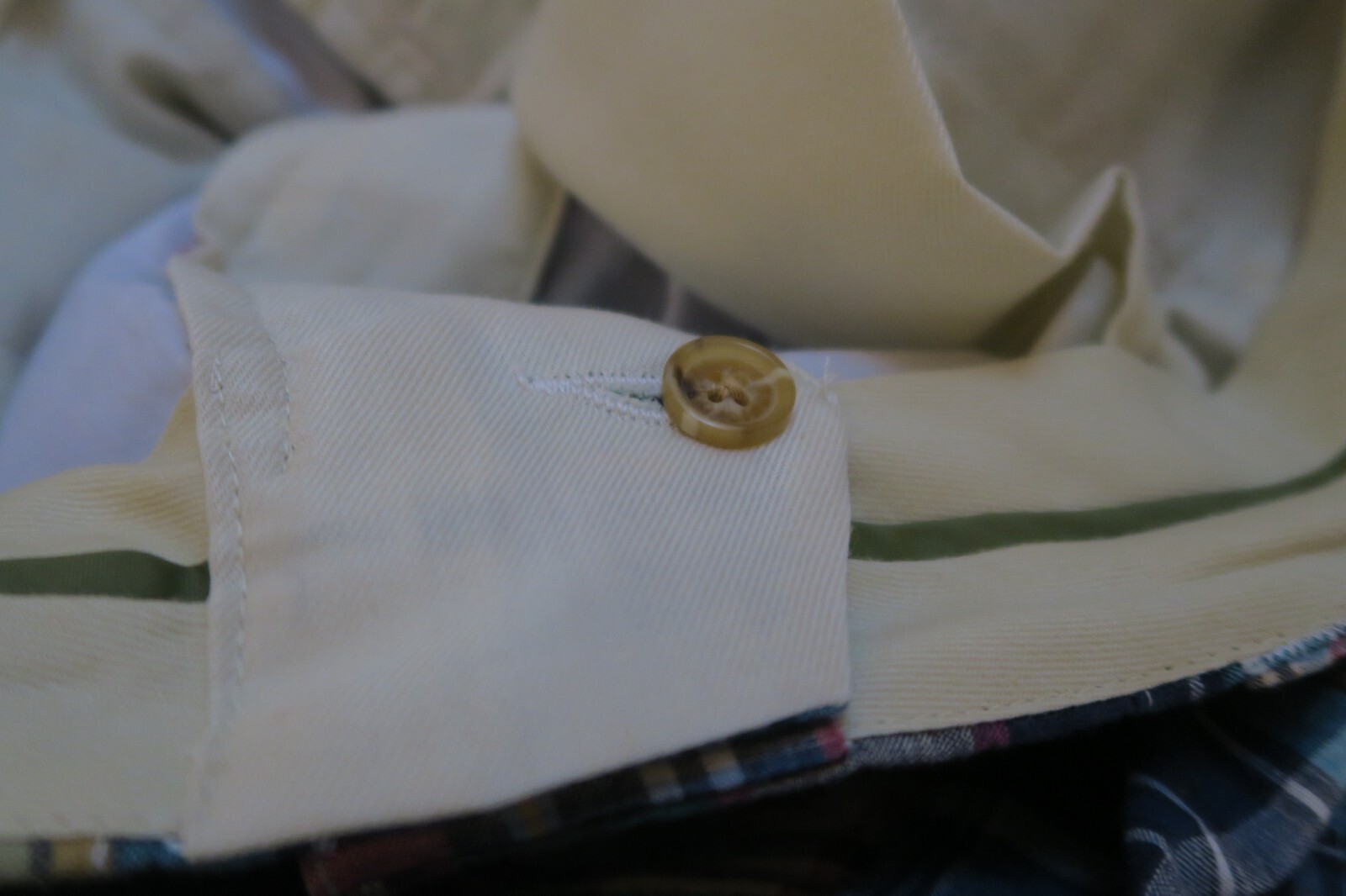 VTG Orvis Patchwork Madras Plaid Multicolor Golf … - image 7