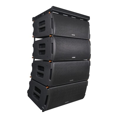 Sound Town Water Resist Line Array System, w/Italian Drivers, (ZETHUS-IP210X4)