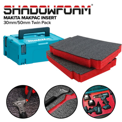 Shadow Foam Makita Makpac Insert Cut and Peel Foam for Makpac Modular  Systems Australia