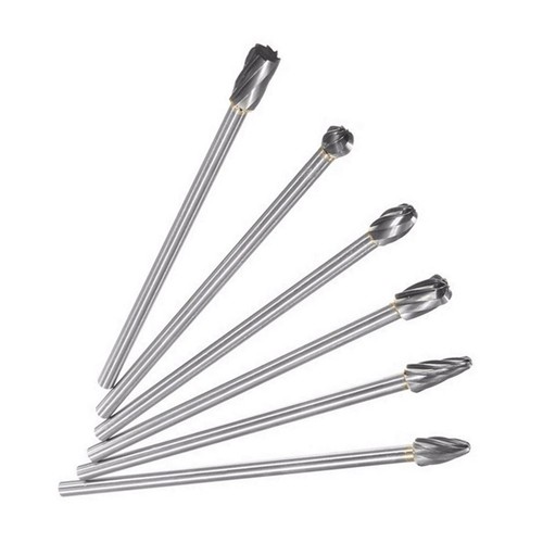 6pcs 85HRA Cylinder Head Porting Kits Tungsten Carbide Burr Die Grinder Bits - Picture 12 of 13