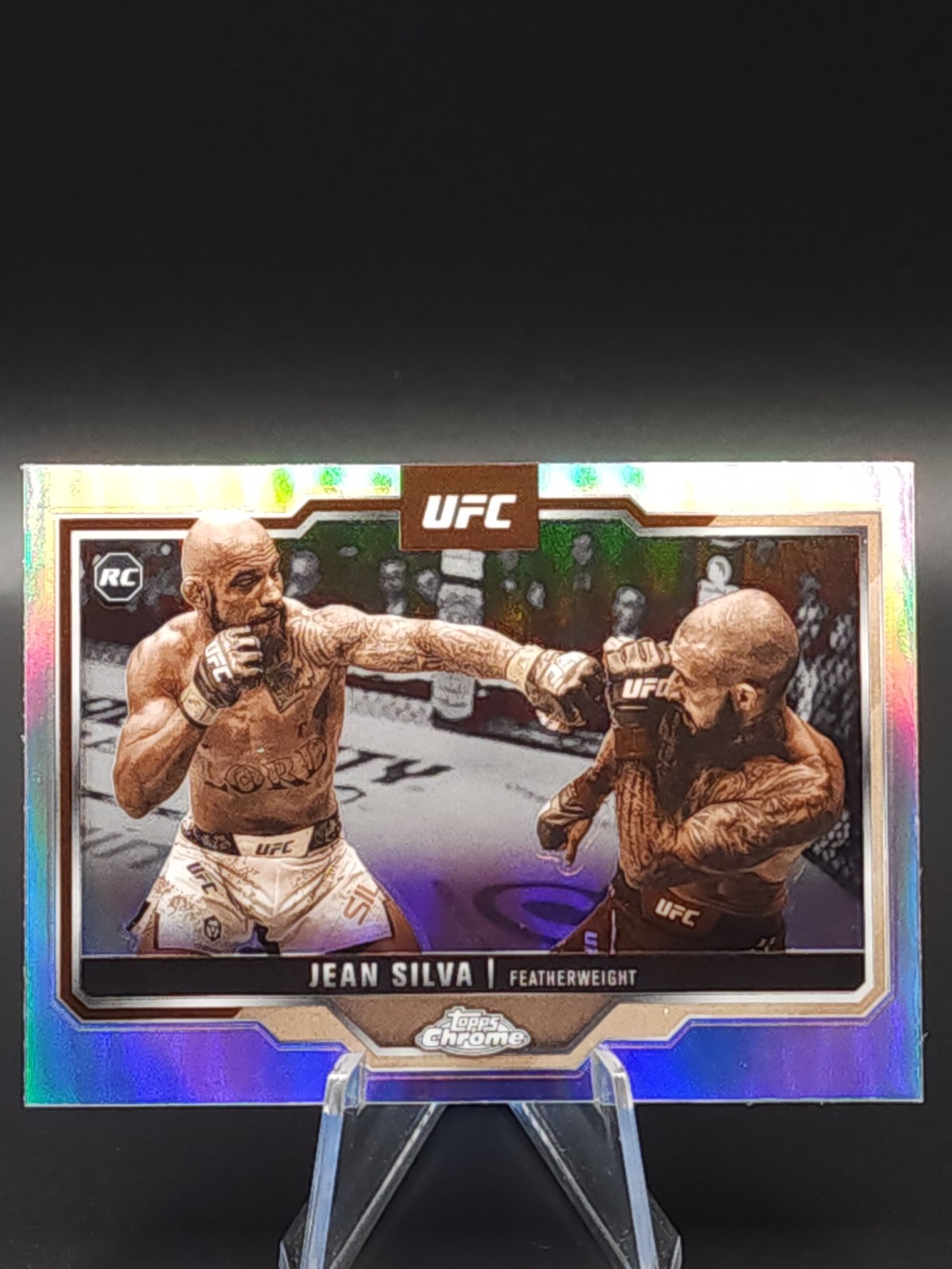 2025 Topps Chrome UFC Jean Silva Sepia Refractor RC #56