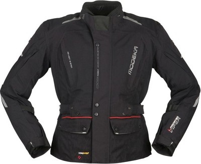 MODEKA VIPER LT Herrenjacke schwarz Motorrad SAS-TEC Tactel Humax 3M ultraleicht