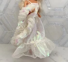 Vintage Crystal Barbie Dress and Boa 1983 Mattel