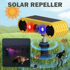 Solar Alarm Licht Infrared Bewegungsmelder Hund Gebell Sicherheit Alarm 13 Sound