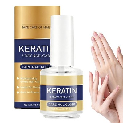 Keratin Amino Acid Nail Care Oil,Moisturizing Cuticle Oil for Dry Brittle Nails