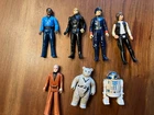 7 star wars vintage action figures 1977-1985 plus a few accessories
