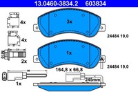 ATE Bremsbelagsatz Scheibenbremse 13.0460-3834.2 FüR Ford Transit Tourneo Bus