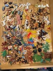 Vintage Plastic Cowboys Indian Horse Animals Huge Lot Western Mixed Era Sizes