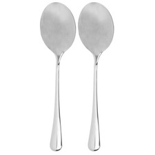 Stainless Steel X-Large Serving Spoons 2pk Buffet  Banquet Style Serving Spoons