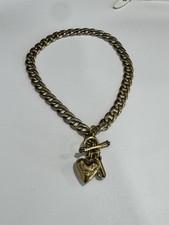 Y2K Juicy Couture Gold Tone Choker Chain Link...