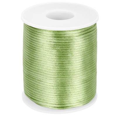 Nylon String Cord 1.3mm x 102 Yards Thread Twine String Beading Cord,Pale Green