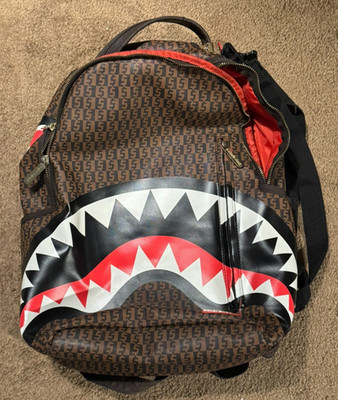 Sprayground Limited Edition Shark Mouth Backpack With Tags  Zipper Needs Repair