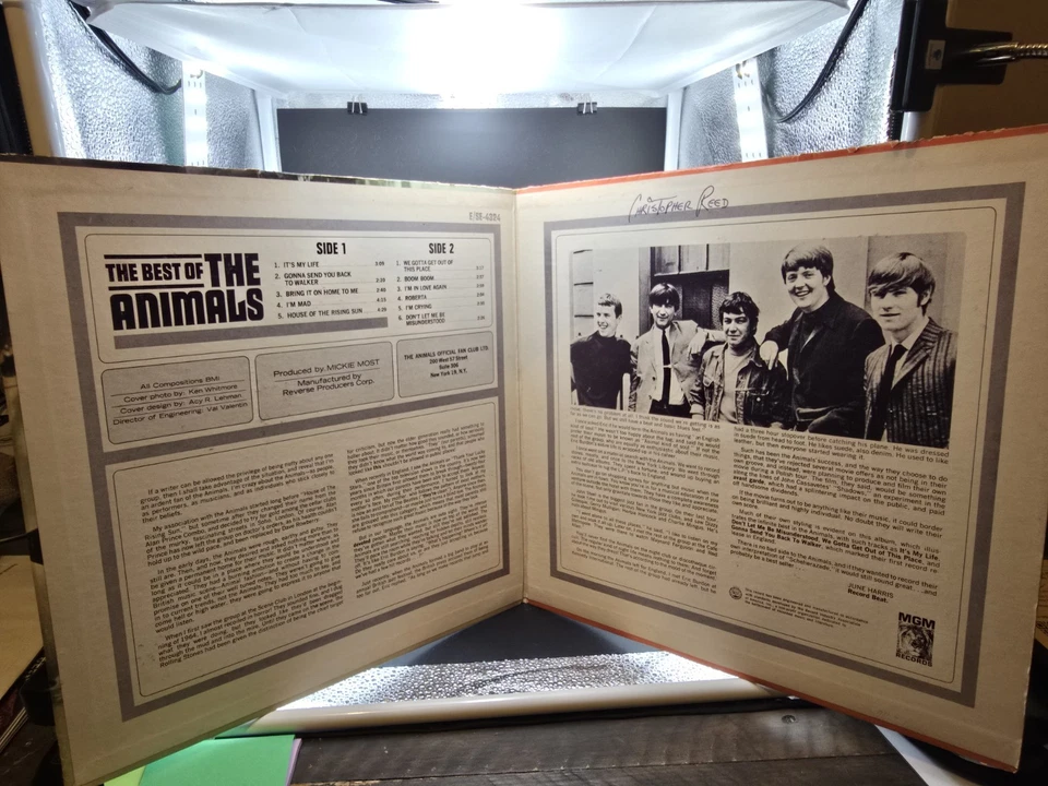 THE ANIMALS THE BEST OF THE ANIMALS LP 1966 MONO Compilation VG/VG - Image 3 of 4