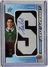 2025-26 SP Game Used Draft Day Marks Auto S DDM /35 #DDM-LB Lian Bichsel RC Auto