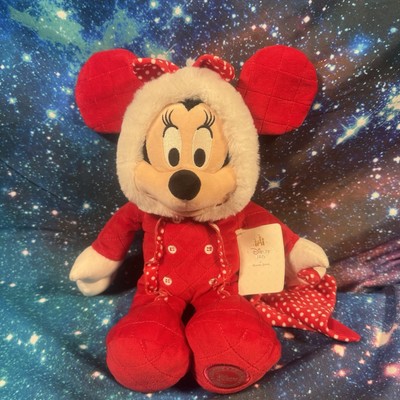 MINNIE MOUSE URLAUB PLÜSCH BABY 15 ZOLL GESTEPPTER SCHLAFANZUG ELFE DISNEY STORE PATCH NEU MIT ETIKETT
