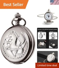 Precise Japanese Quartz Fullmetal Alchemist Pocket Watch - Stylish Anime Merch