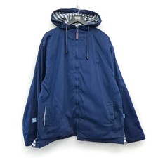 Deal Vintage Hooded Jacket 2XL Blue 100% Cotton XXL