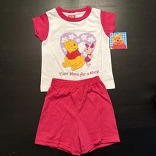 Vintage Y2K Disney Winnie the Pooh & Piglet Outfit 4T 💯 Cotton