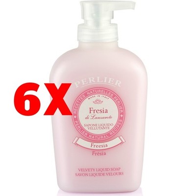 6 x Perlier Flüssigseife Samt Erdbeere von Lanzarote Spender 300 ml