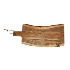 Acacia Wood Serving Board with Handle Rustic Serving Tray 60x20cm Server Board
