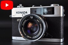  1-Yr Warranty Konica C35 FD 35mm Rangefinder 38mm f/1.8 Film Camera From JAPAN