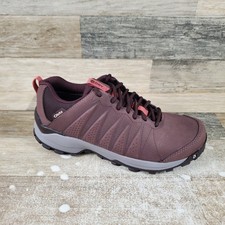 Oboz Sypes Low Womens Hiking Shoes Sz 8 Peppercorn Leather B-Dry Waterproof