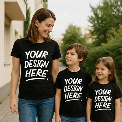 Personalisiertes T-Shirt für Damen & Kinder | Fügen Sie Ihren Text, Bild oder Logo hinzu