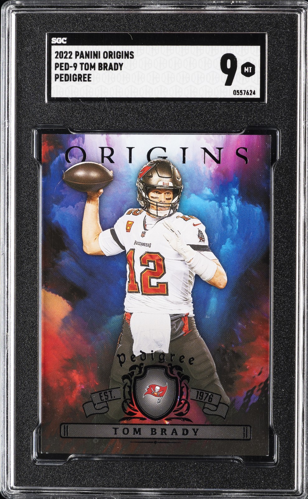 2022 PANINI ORIGINS PEDIGREE #PED-9 TOM BRADY SGC 9