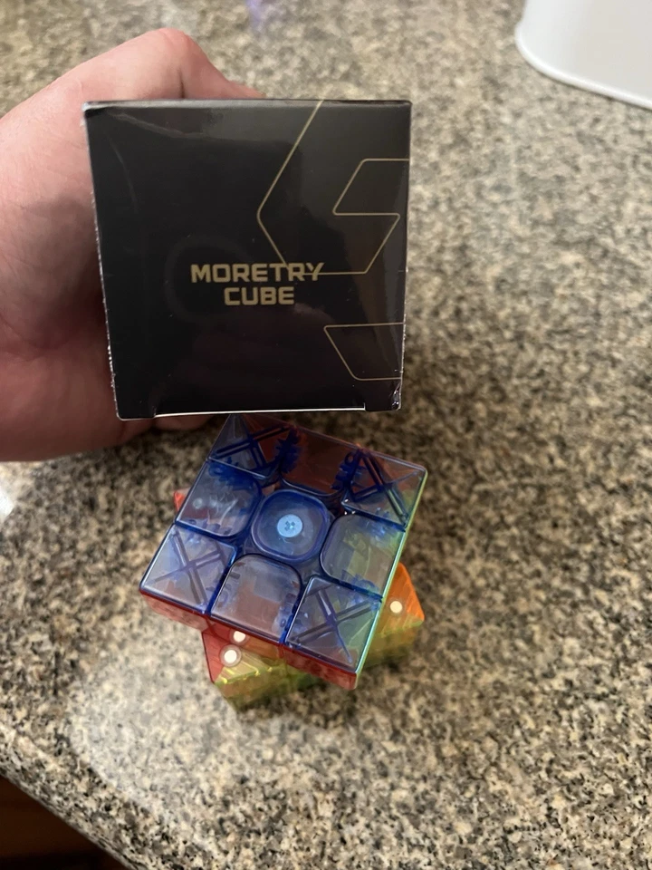 RARO MAGNÉTICO MORETRÍA TRANSPARENTE 3x3. Cubo magnético Foto 4 de 4