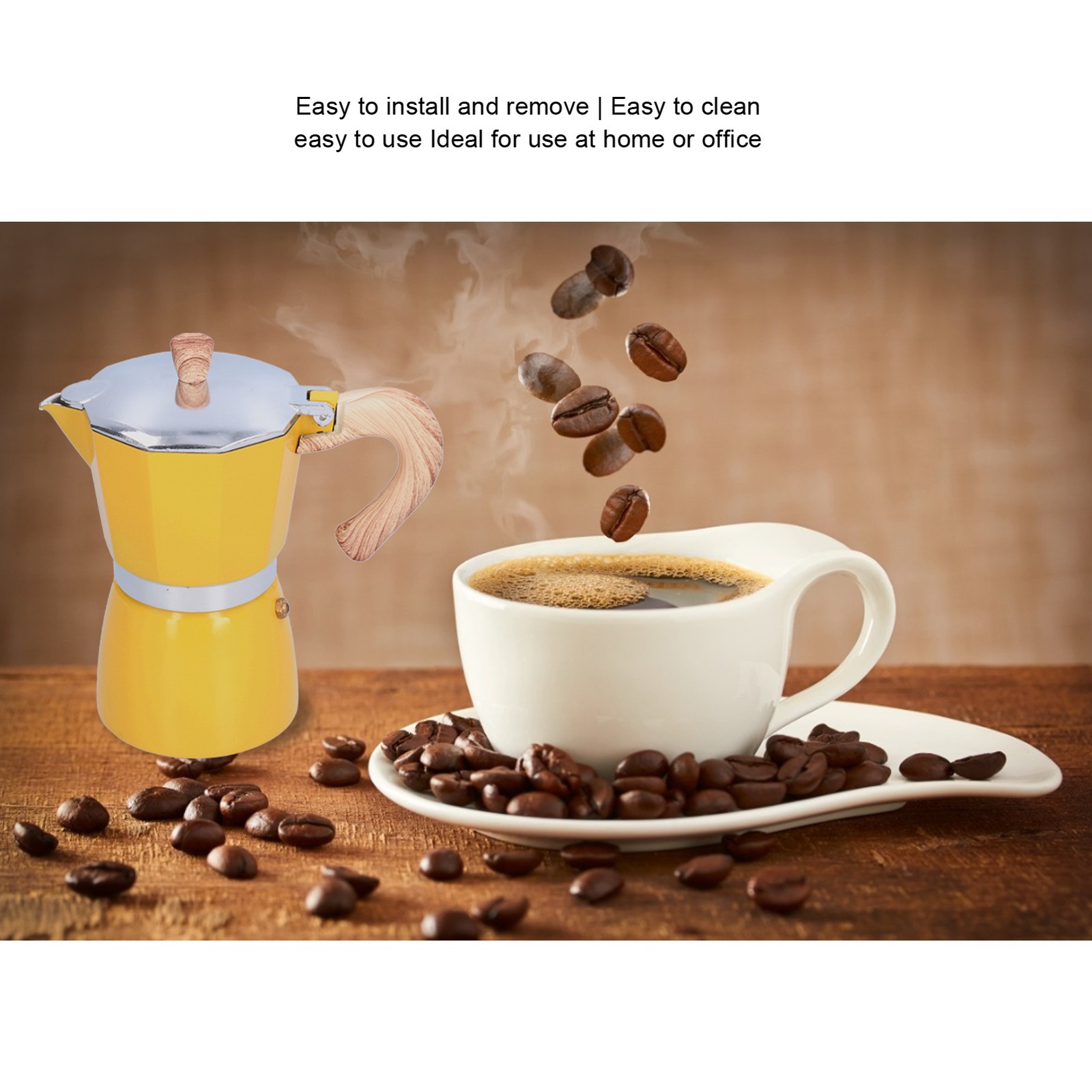 300ML Coffee Pot Moka Maker Coffee Kettle For Gas Stove Ethanol Stove