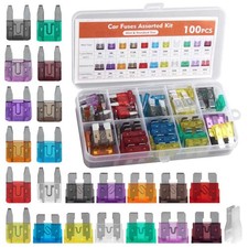 100PCS Car Automotive Medium Standard Fuses Auto Blade Fuse Assortment Kit APM