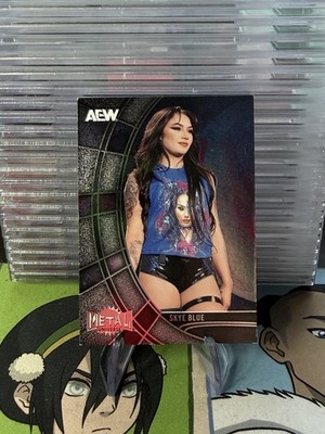 2025 UD Skybox Metal Universe AEW #16 Skye Blue Wrestling Card