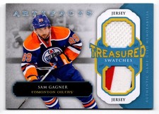 2013-14 Upper Deck Artifacts Treasured Swatches Blue (A) Sam Gagner Jersey