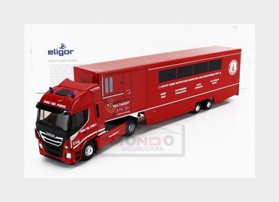 1:43 ELIGOR Iveco Fiat Stralis 480E6 Fire Engine Space 2018 Red Black ELI118216