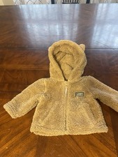 Eddie Bauer 0-3 months Fleece Hoodie Teddy Bear