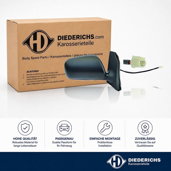 Aussenspiegel Rechts Diederichs 6618224 FÜR Toyota-image