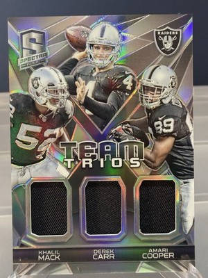 Panini 2015 Spectra Team Trios Prizm TT-OAK Mack Carr Cooper /199 MEM RC