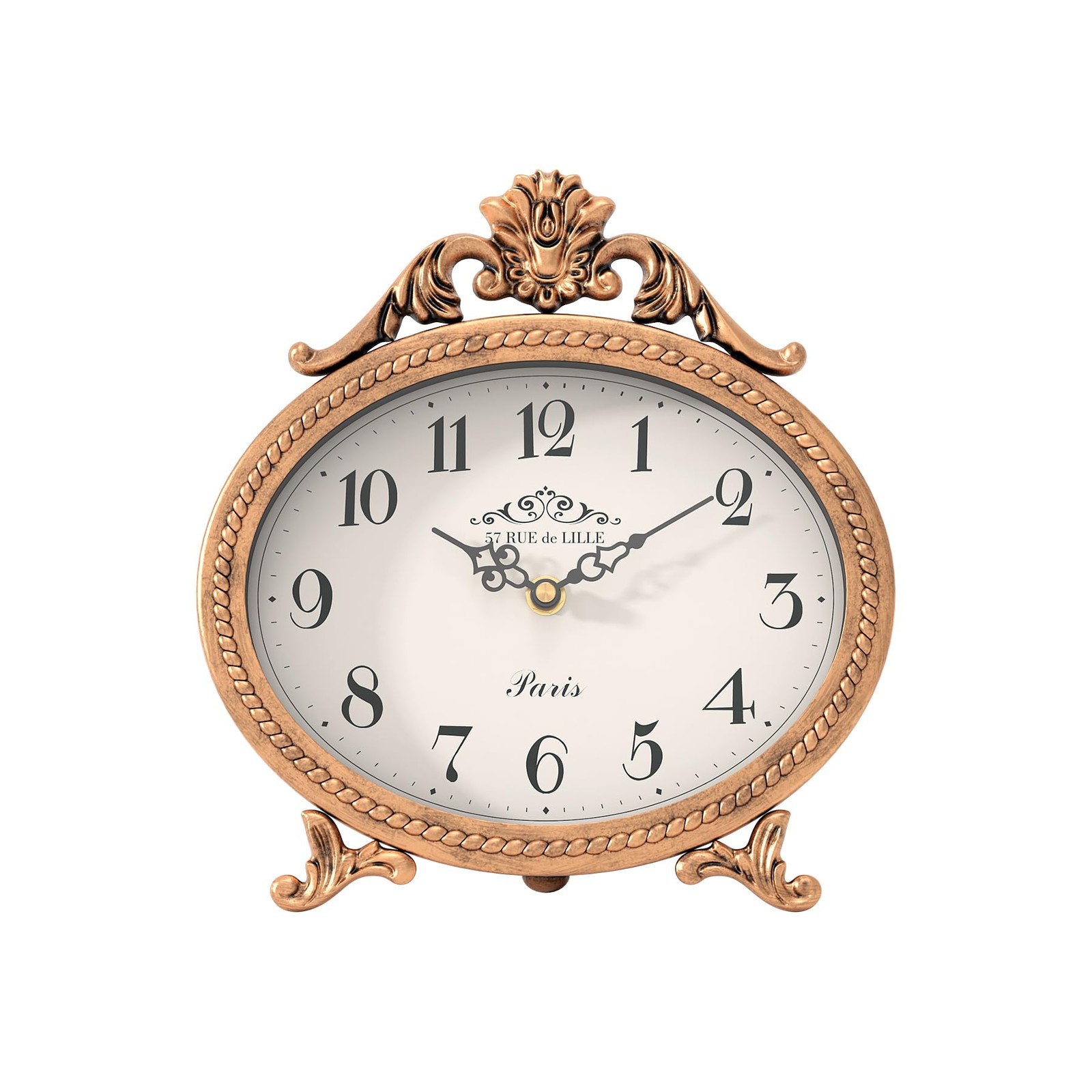 Vintage Table Clock on Stand,Desk and Shelf Decorative Clock